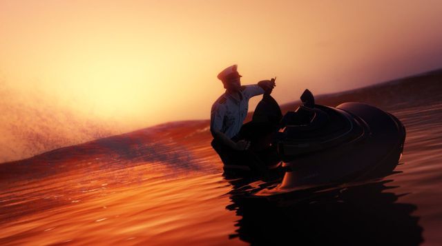 Summer vibes (New DLC) - What's more awesome than riding a jetski at sunset?