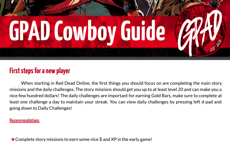 Sneak peek of our Cowboy Guide